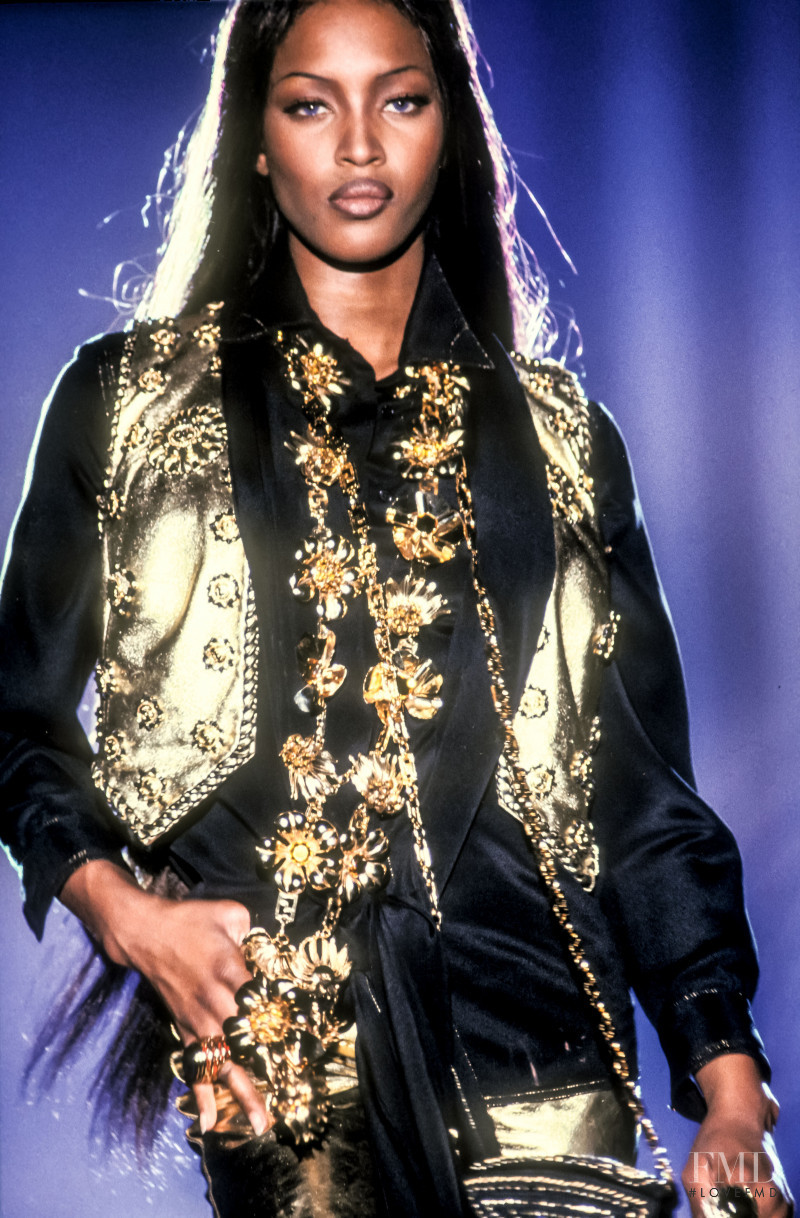 Naomi Campbell featured in  the Atelier Versace fashion show for Autumn/Winter 1992