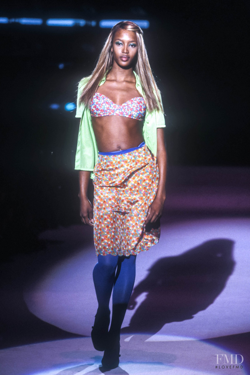 Naomi Campbell featured in  the Versus fashion show for Spring/Summer 1996