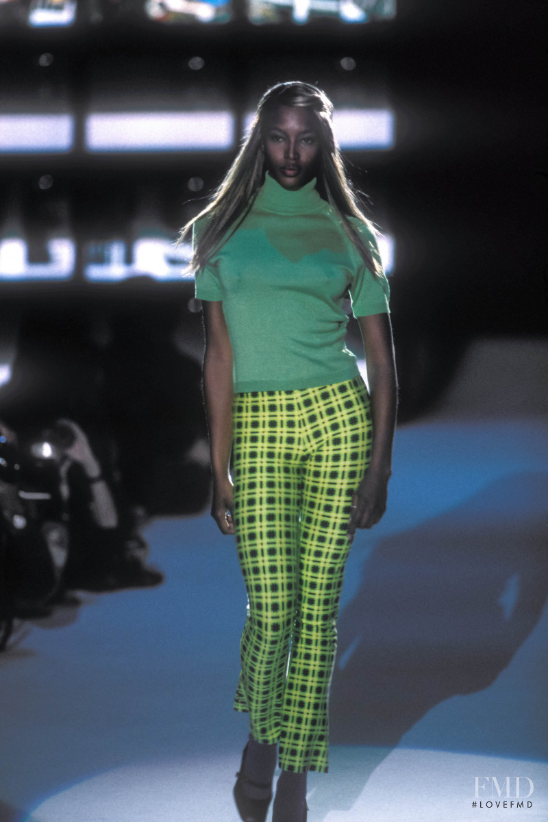 Naomi Campbell featured in  the Versus fashion show for Spring/Summer 1996