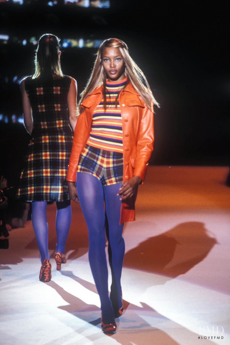 Naomi Campbell featured in  the Versus fashion show for Spring/Summer 1996
