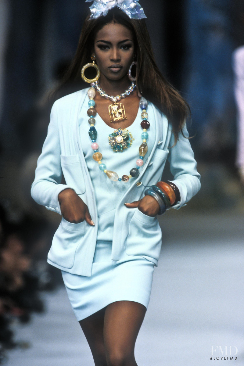 Naomi Campbell featured in  the Chanel fashion show for Spring/Summer 1992