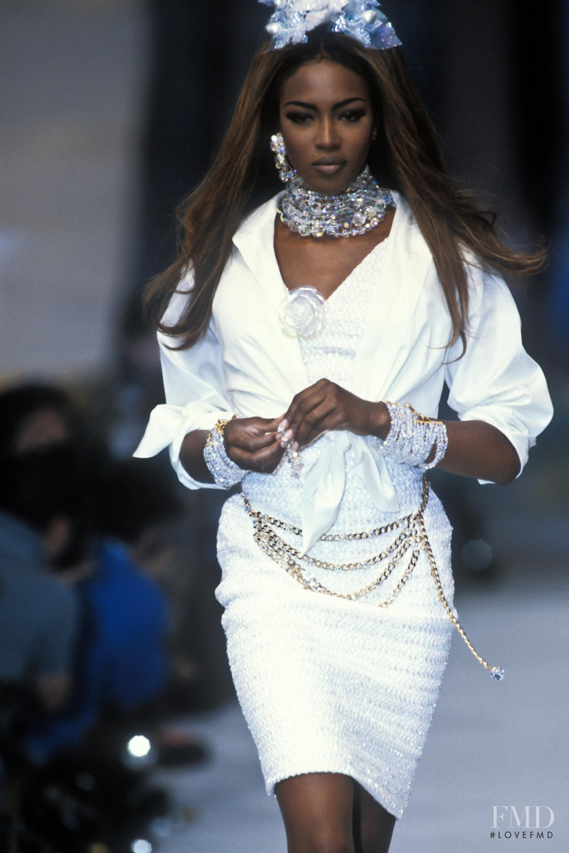 Naomi Campbell featured in  the Chanel fashion show for Spring/Summer 1992