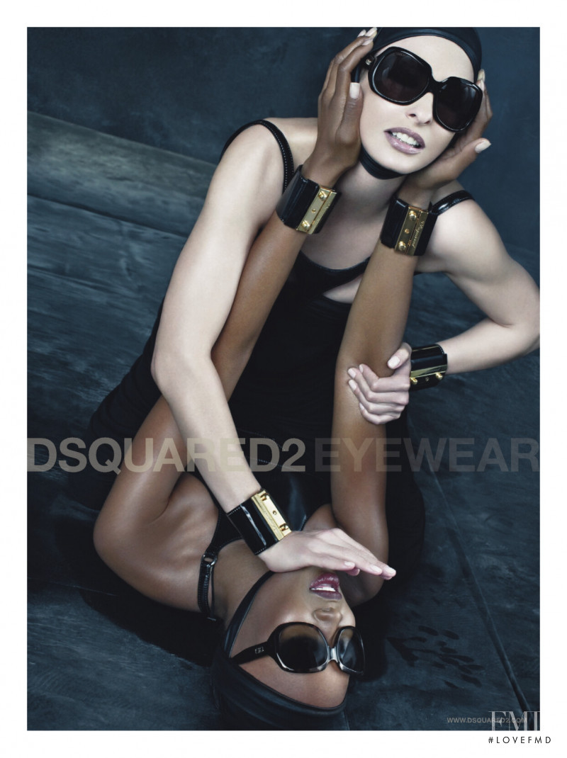 Linda Evangelista featured in  the DSquared2 advertisement for Spring/Summer 2008