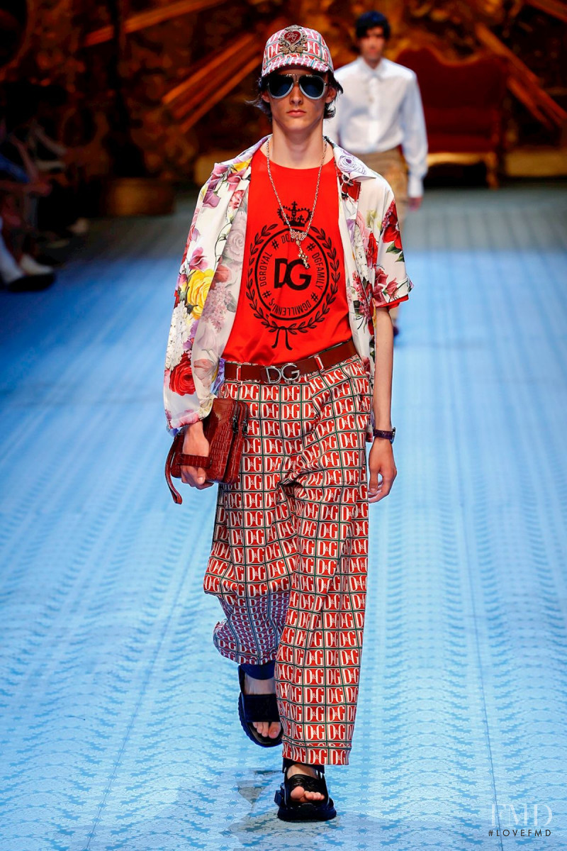 Nils Wendel featured in  the Dolce & Gabbana fashion show for Spring/Summer 2019