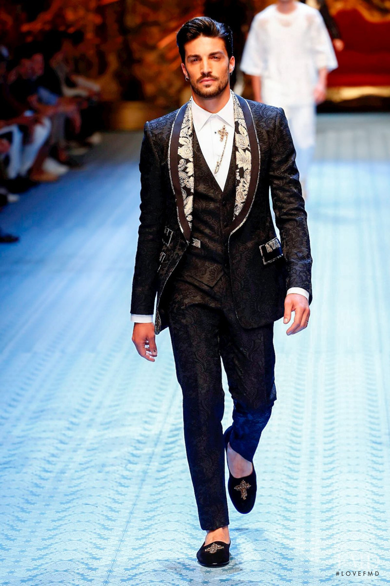 Mariano di Vaio featured in  the Dolce & Gabbana fashion show for Spring/Summer 2019