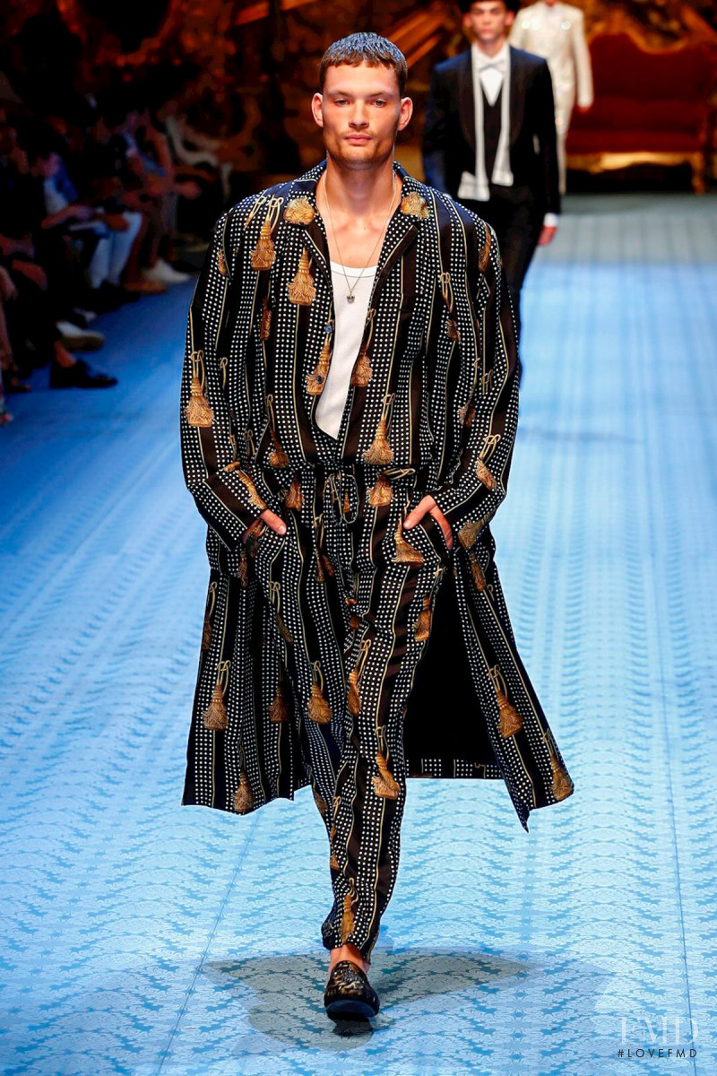 William Los featured in  the Dolce & Gabbana fashion show for Spring/Summer 2019