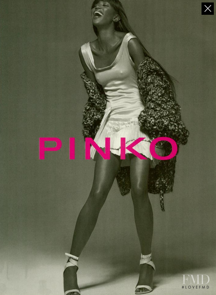 Naomi Campbell featured in  the Pinko advertisement for Autumn/Winter 2004