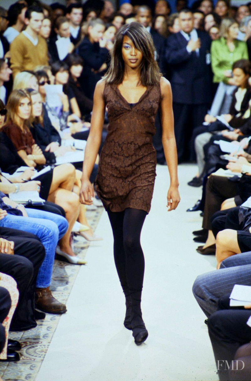 Naomi Campbell featured in  the Helmut Lang fashion show for Spring/Summer 1996