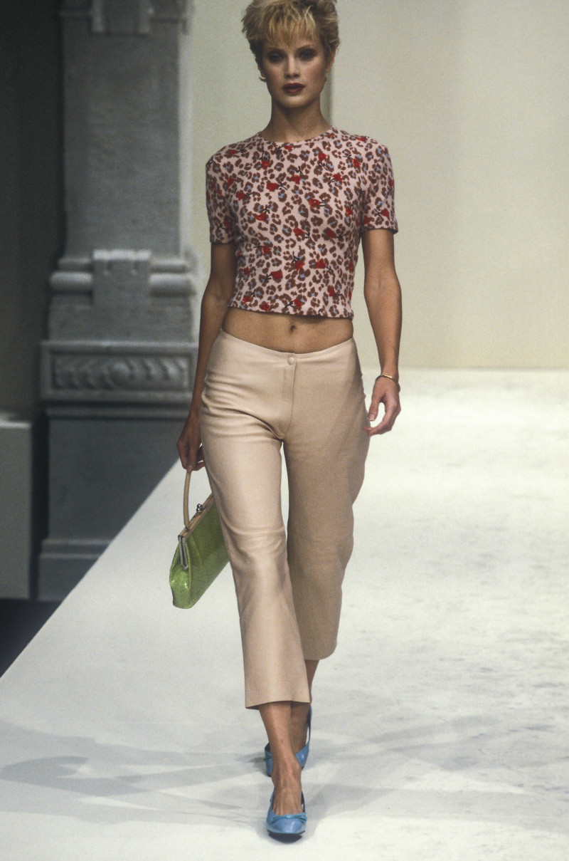 Carolyn Murphy featured in  the Anna Molinari fashion show for Spring/Summer 1996
