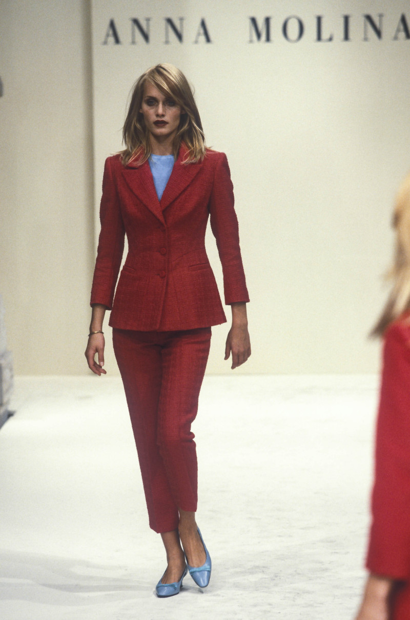 Amber Valletta featured in  the Anna Molinari fashion show for Spring/Summer 1996