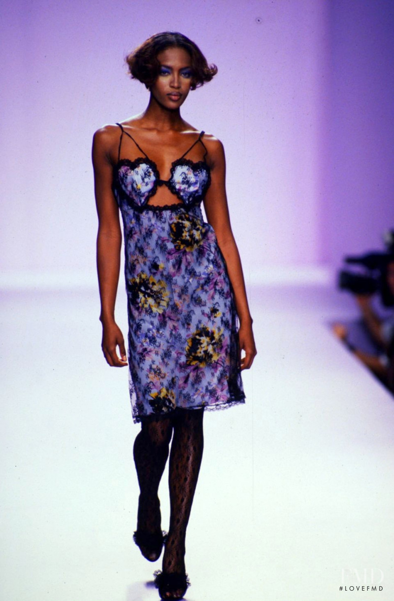 Naomi Campbell featured in  the Anna Sui fashion show for Spring/Summer 1997