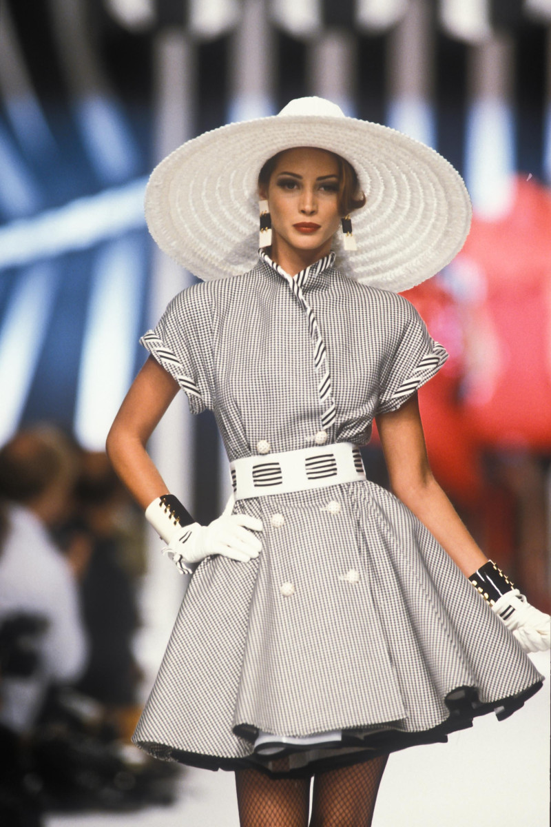 Christy Turlington featured in  the Valentino fashion show for Spring/Summer 1992