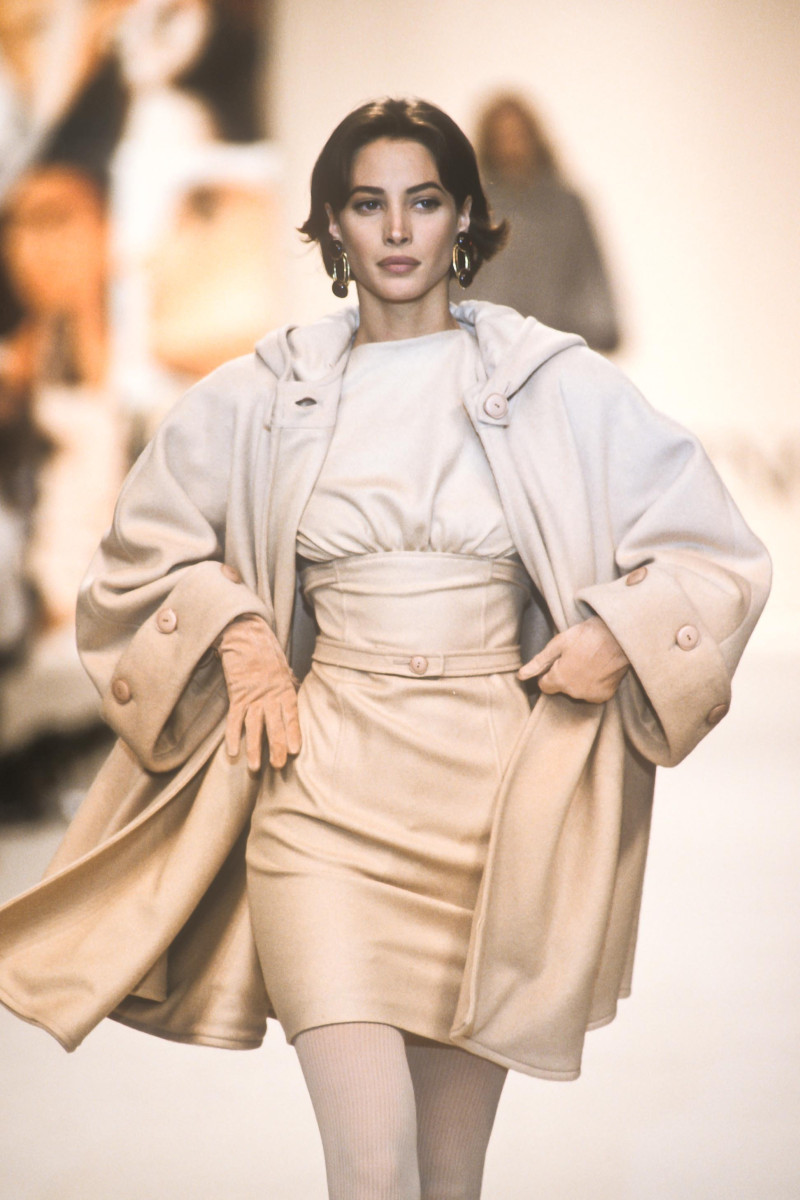 Christy Turlington featured in  the Valentino fashion show for Autumn/Winter 1991