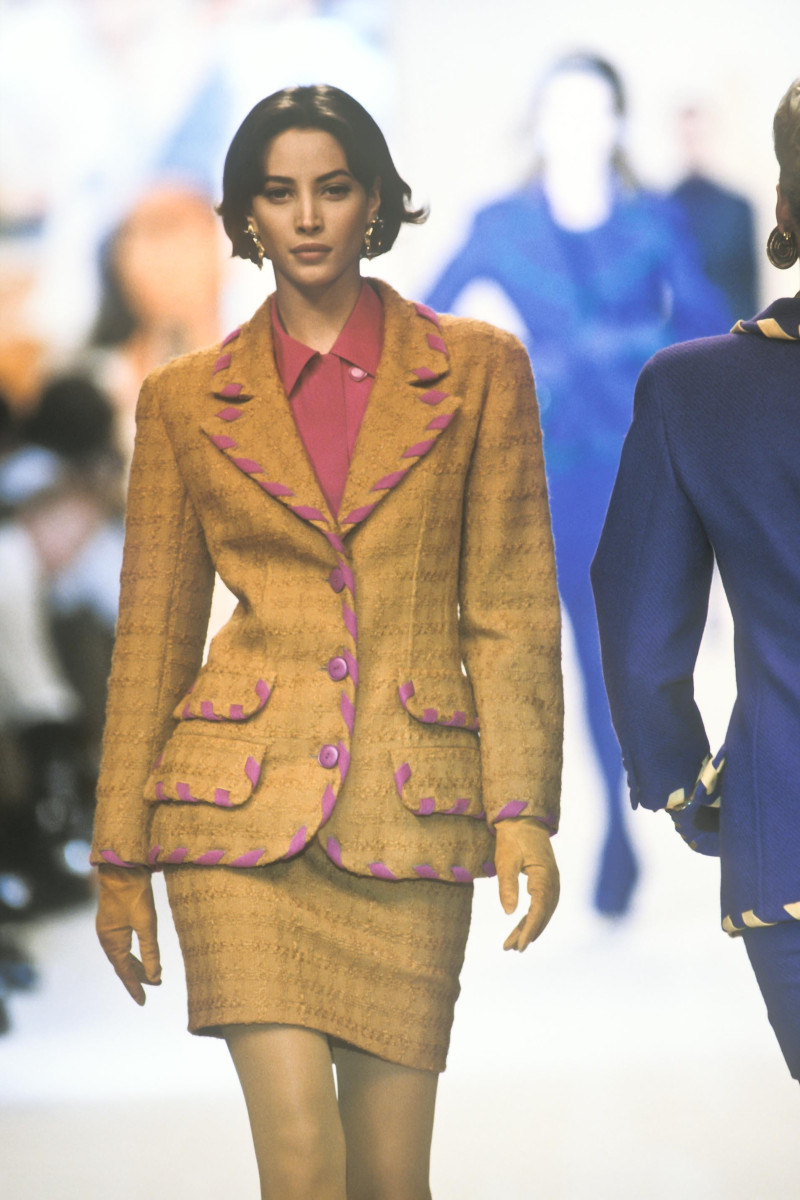 Christy Turlington featured in  the Valentino fashion show for Autumn/Winter 1991