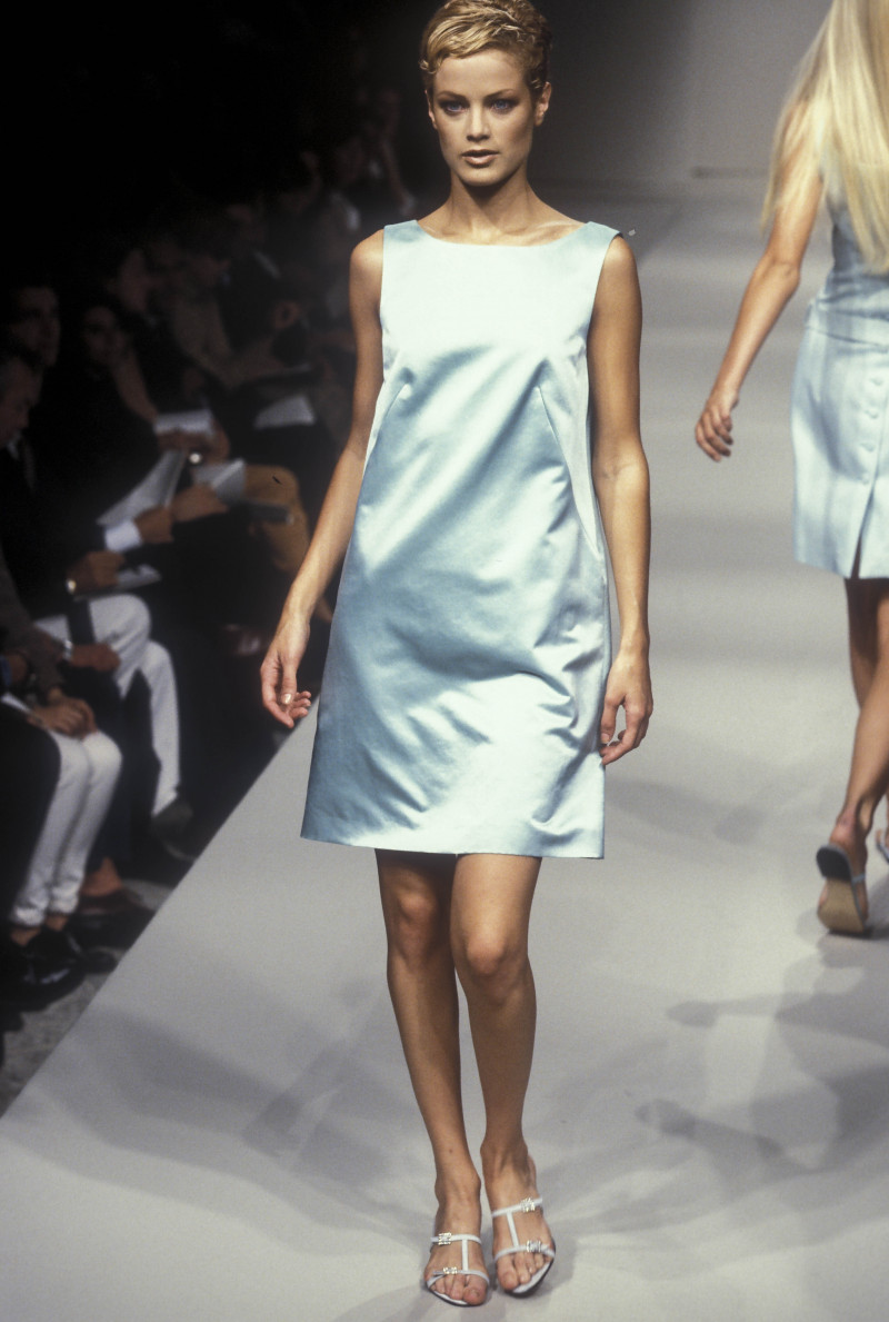 Carolyn Murphy featured in  the Alberta Ferretti fashion show for Spring/Summer 1996