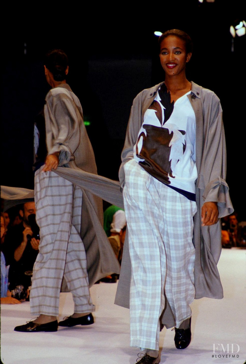 Naomi Campbell featured in  the Luciano Soprani fashion show for Spring/Summer 1988