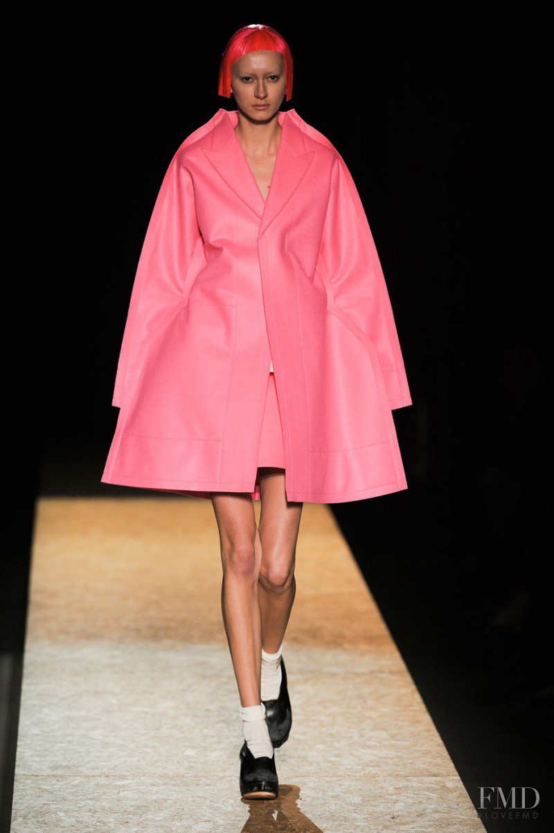 Tatiana Krasikova featured in  the Comme Des Garcons fashion show for Autumn/Winter 2012