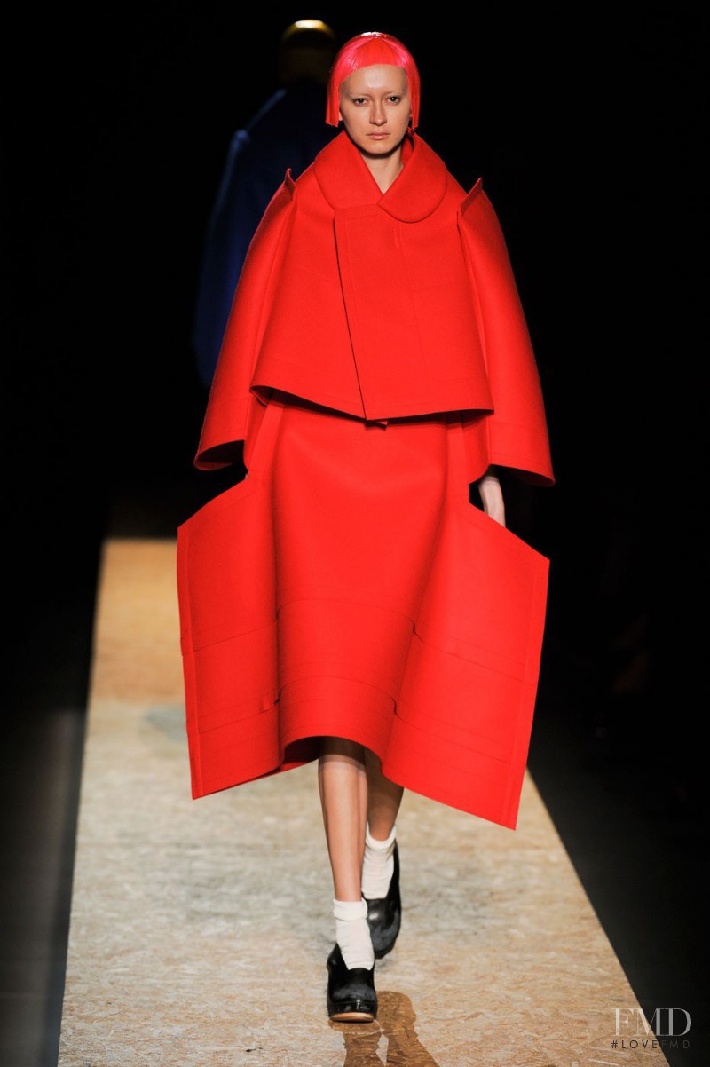 Tatiana Krasikova featured in  the Comme Des Garcons fashion show for Autumn/Winter 2012