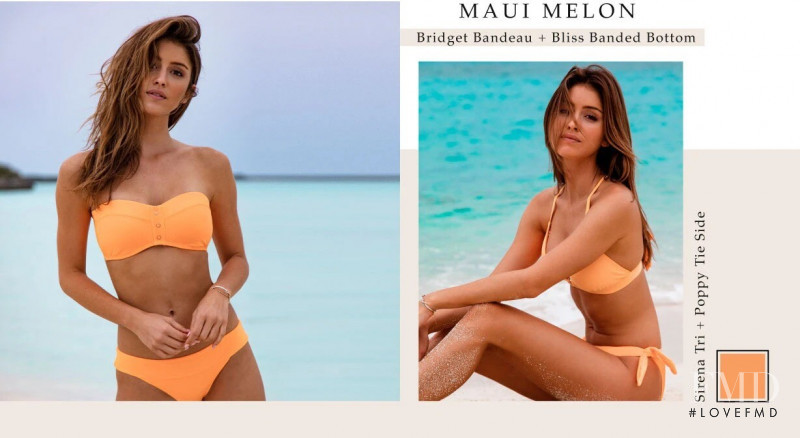 Jehane-Marie Gigi Paris featured in  the B. Swim lookbook for Resort 2020