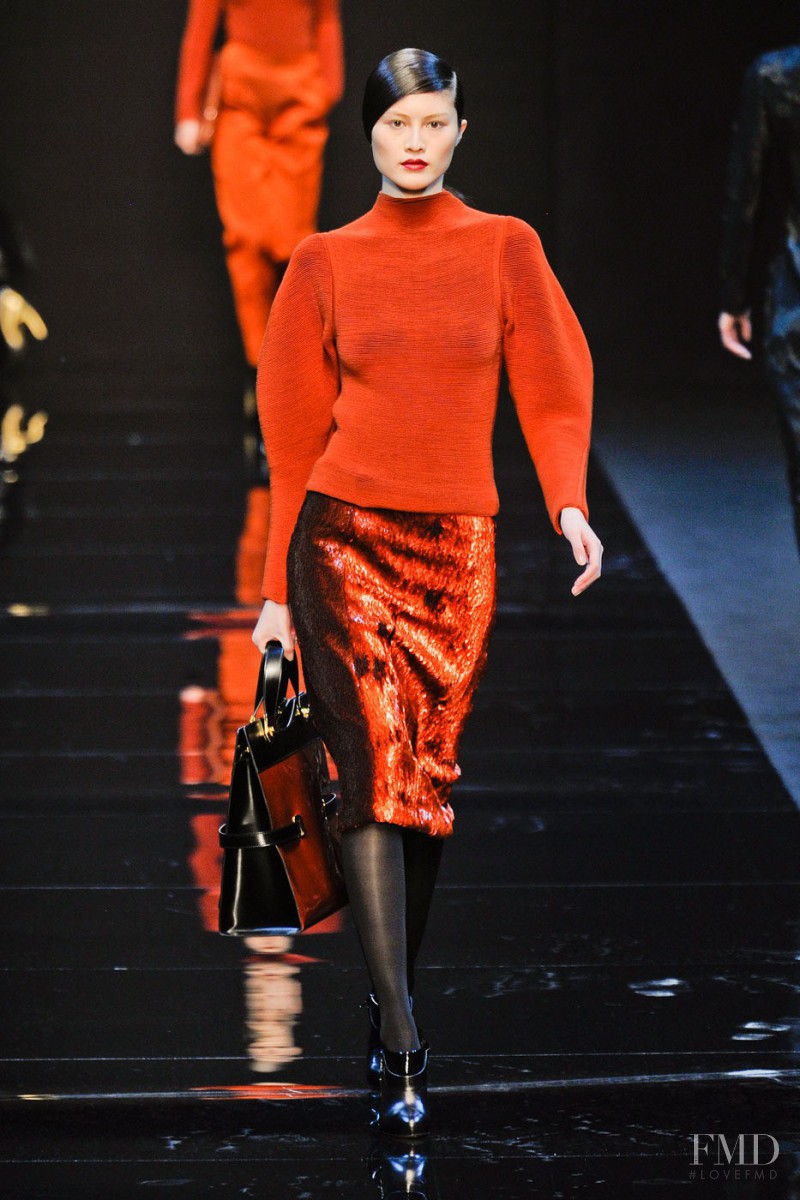 Sui He featured in  the Guy Laroche fashion show for Autumn/Winter 2012