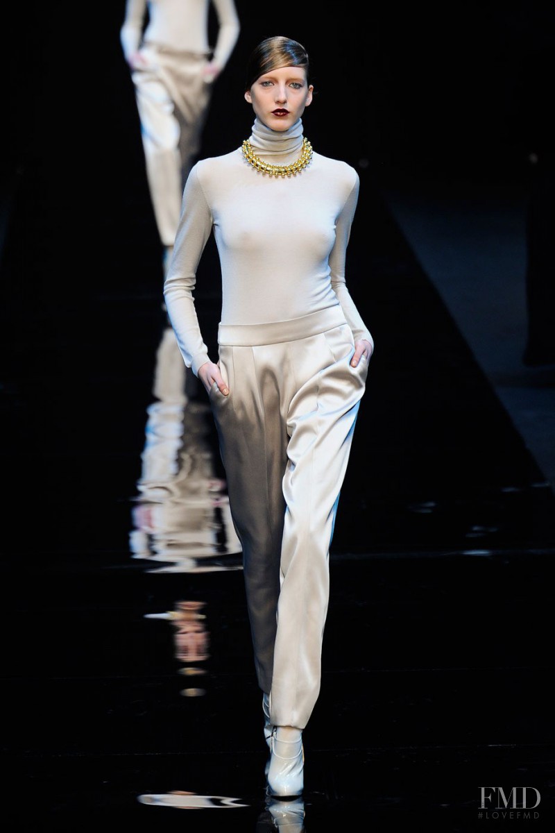 Iris Egbers featured in  the Guy Laroche fashion show for Autumn/Winter 2012