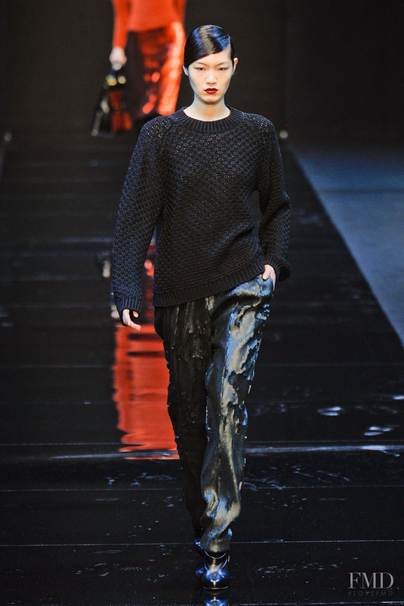 Chiharu Okunugi featured in  the Guy Laroche fashion show for Autumn/Winter 2012