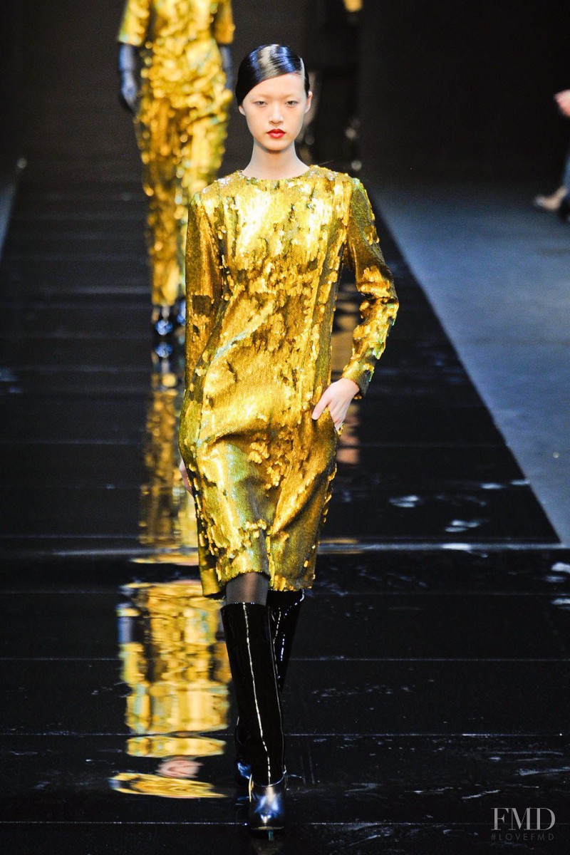 Tian Yi featured in  the Guy Laroche fashion show for Autumn/Winter 2012
