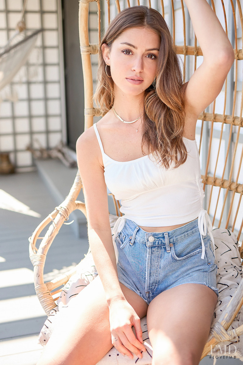 Jehane-Marie Gigi Paris featured in  the Lulus catalogue for Spring/Summer 2021