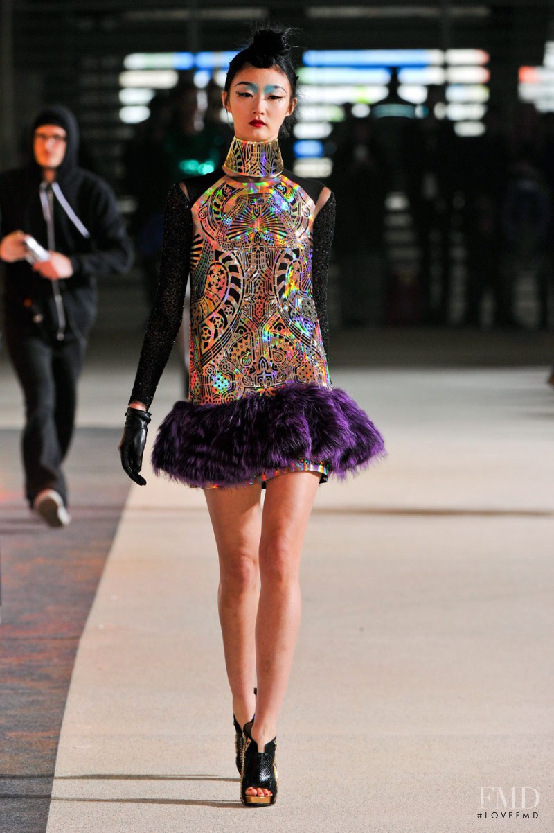 Lili Ji featured in  the Manish Arora fashion show for Autumn/Winter 2012