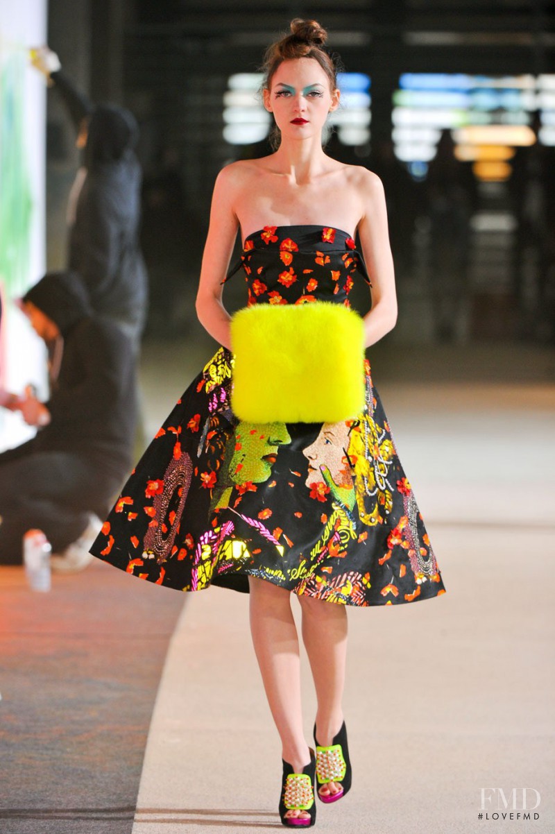 Svetlana Mukhina featured in  the Manish Arora fashion show for Autumn/Winter 2012