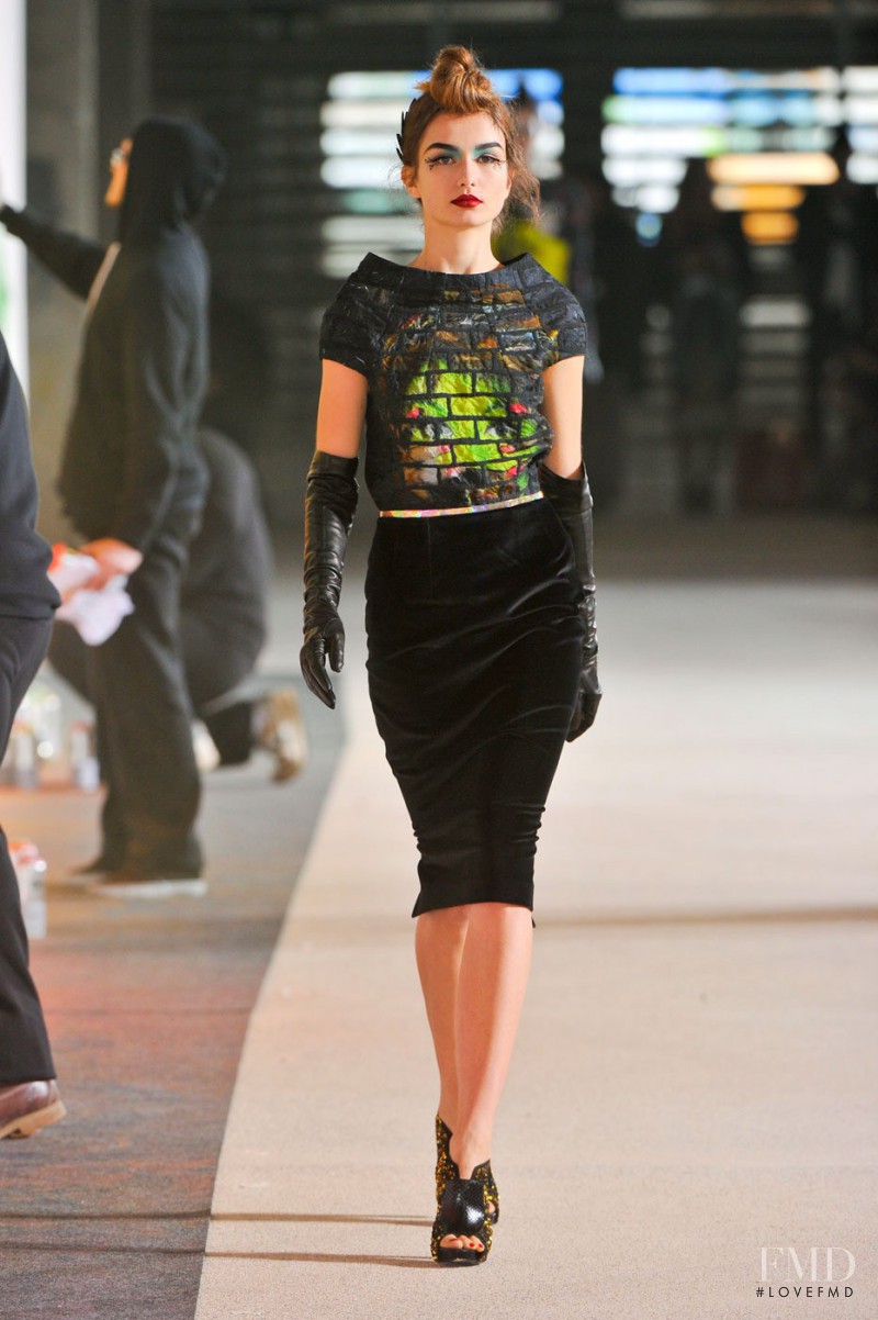 Andreea Diaconu featured in  the Manish Arora fashion show for Autumn/Winter 2012