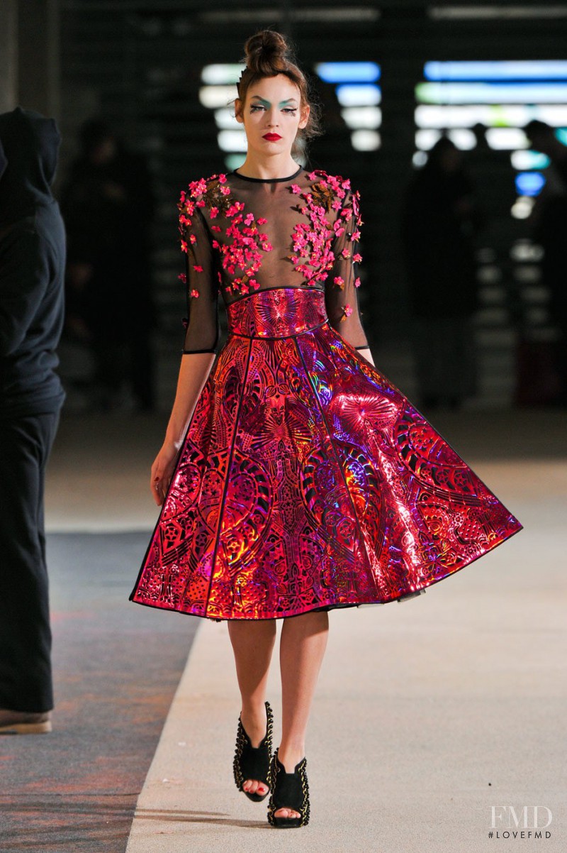 Heidi Mount featured in  the Manish Arora fashion show for Autumn/Winter 2012