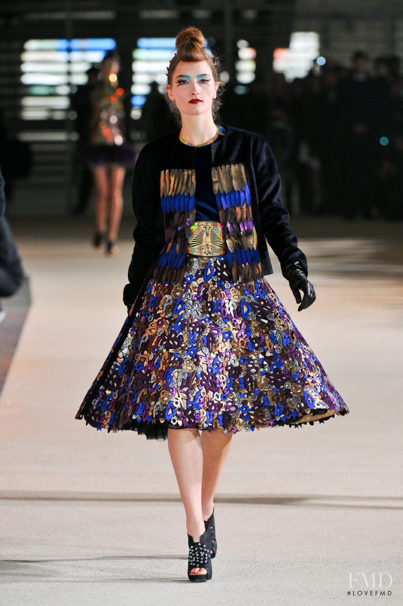 Iekeliene Stange featured in  the Manish Arora fashion show for Autumn/Winter 2012