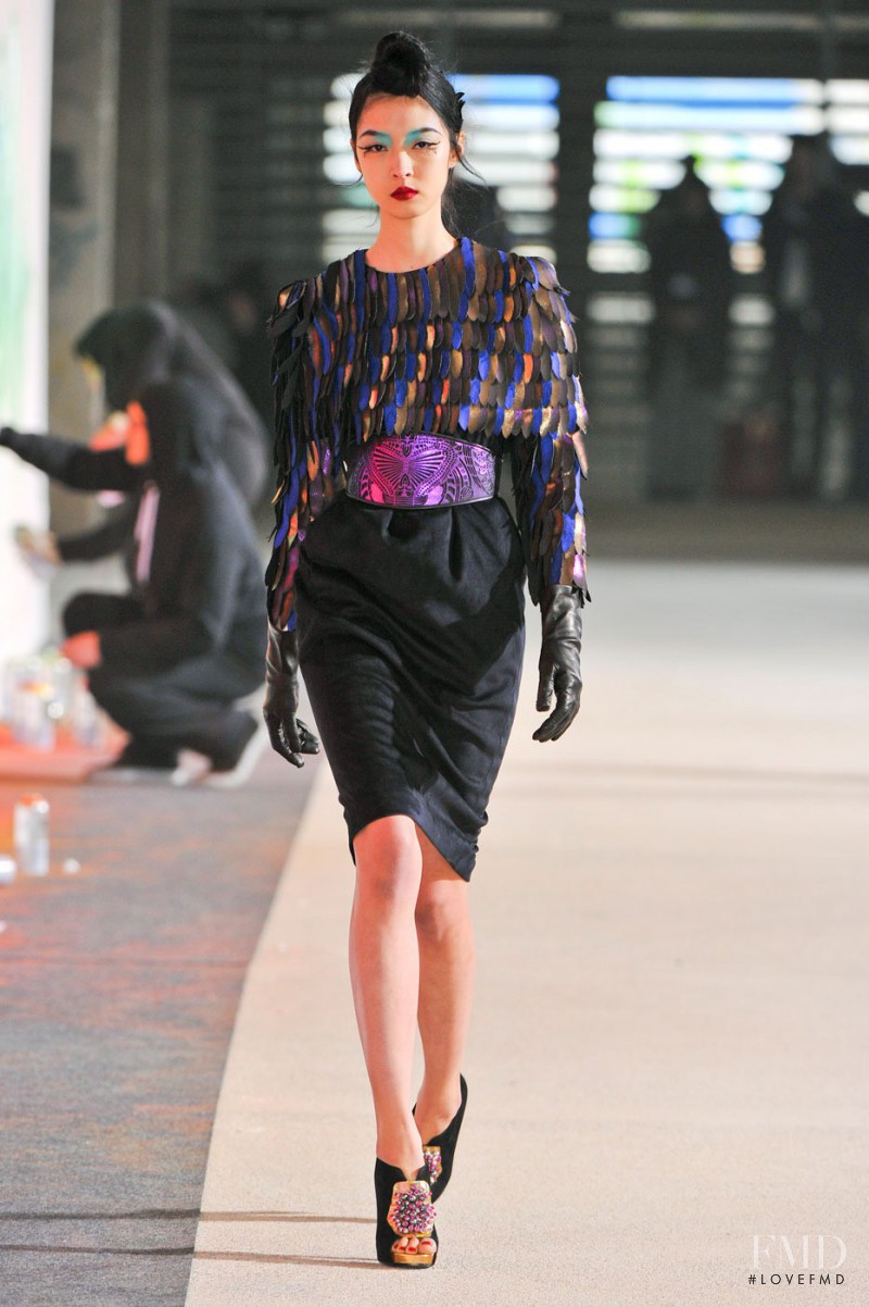 So Young Kang featured in  the Manish Arora fashion show for Autumn/Winter 2012