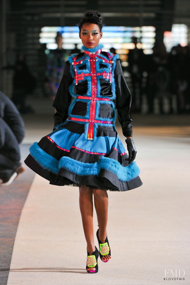 Shena Moulton featured in  the Manish Arora fashion show for Autumn/Winter 2012