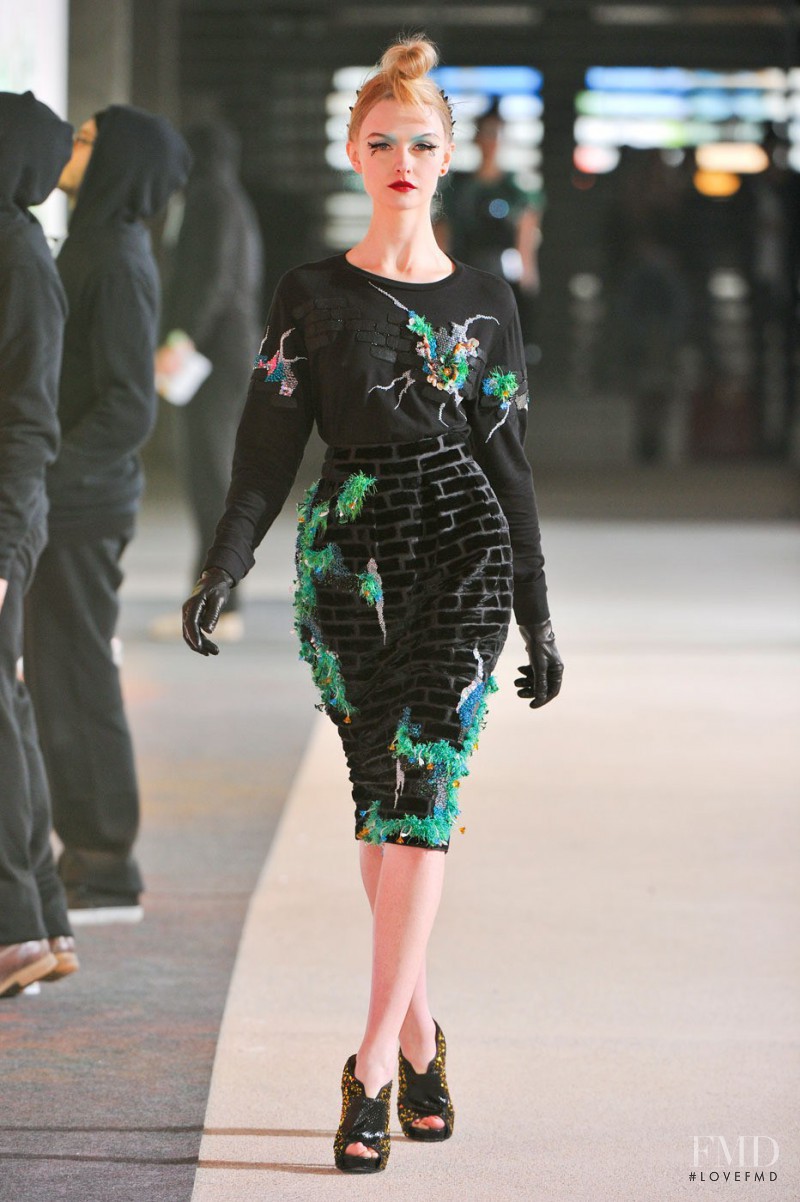 Kamila Filipcikova featured in  the Manish Arora fashion show for Autumn/Winter 2012