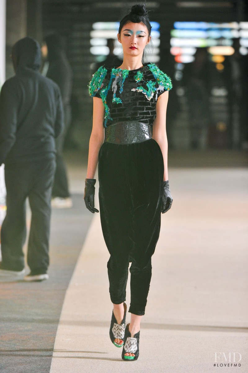 Lili Ji featured in  the Manish Arora fashion show for Autumn/Winter 2012