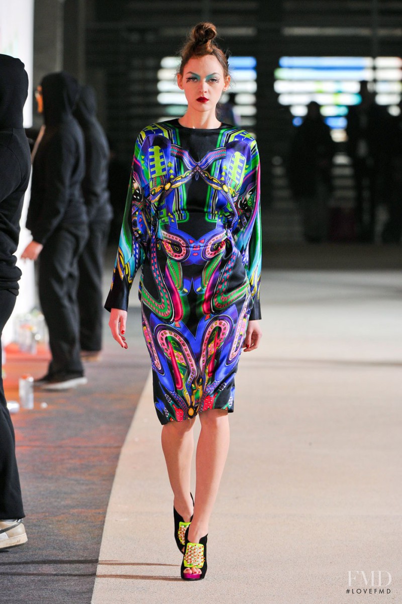 Svetlana Mukhina featured in  the Manish Arora fashion show for Autumn/Winter 2012