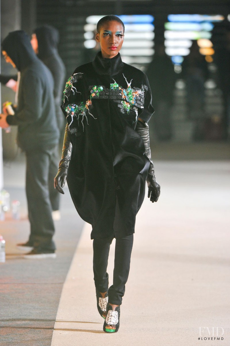 Nana Keita featured in  the Manish Arora fashion show for Autumn/Winter 2012