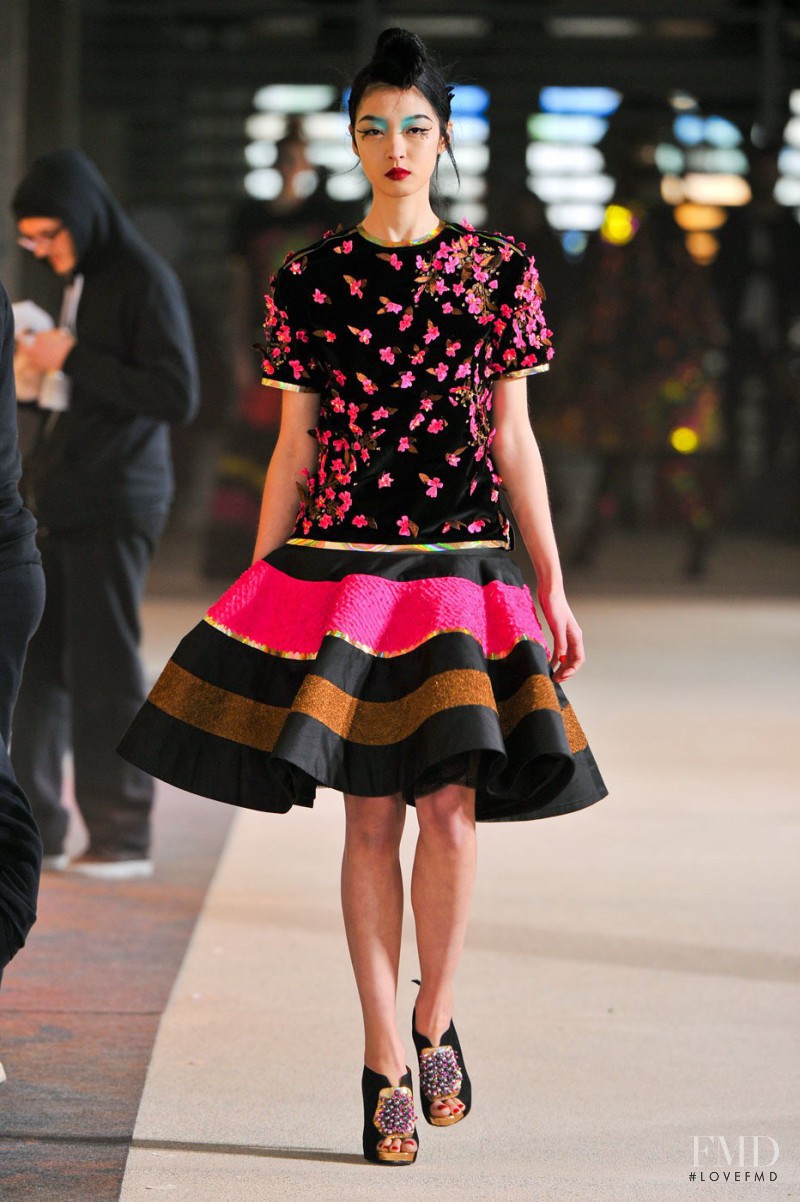 So Young Kang featured in  the Manish Arora fashion show for Autumn/Winter 2012