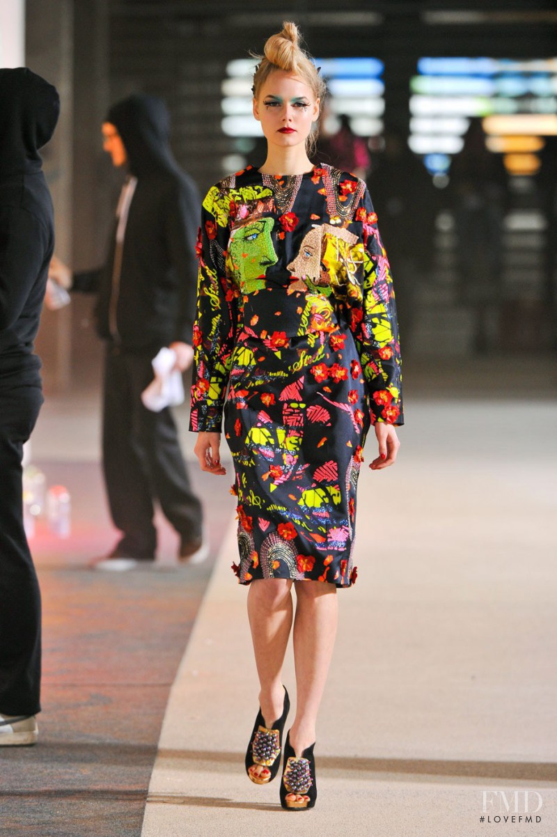 Josefine Nielsen featured in  the Manish Arora fashion show for Autumn/Winter 2012