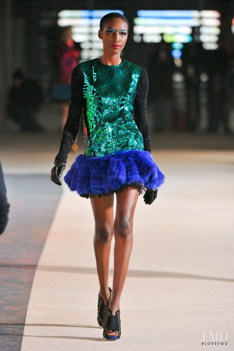 Nana Keita featured in  the Manish Arora fashion show for Autumn/Winter 2012