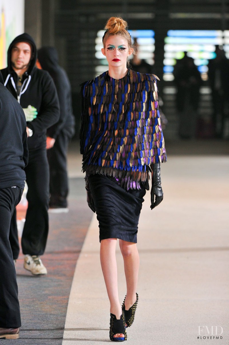 Monica Jablonczky featured in  the Manish Arora fashion show for Autumn/Winter 2012