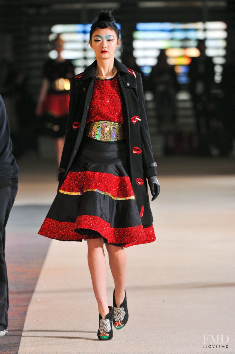 Lili Ji featured in  the Manish Arora fashion show for Autumn/Winter 2012