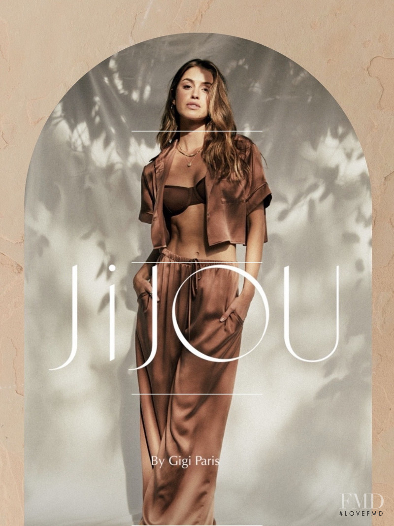 Jehane-Marie Gigi Paris featured in  the JiJou advertisement for Spring/Summer 2021