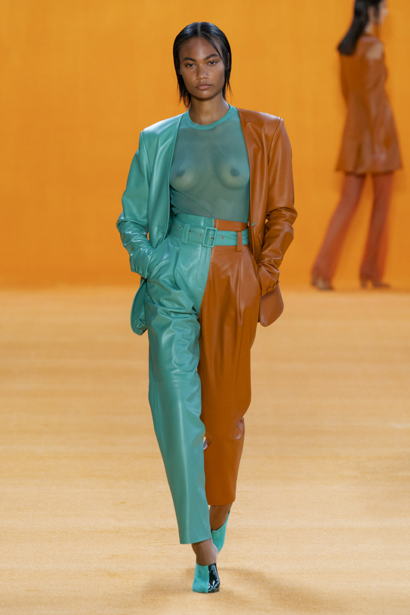 Ange-Marie Moutambou featured in  the Sally LaPointe fashion show for Spring/Summer 2020