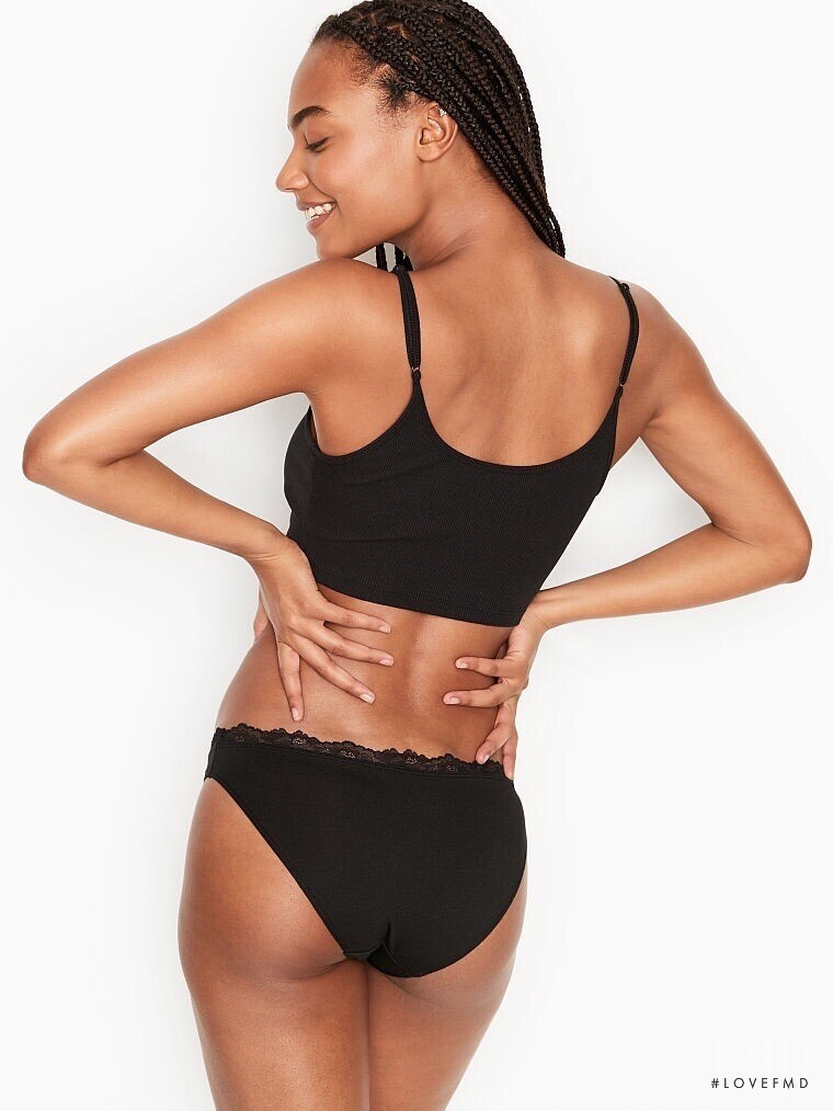 Ange-Marie Moutambou featured in  the Victoria\'s Secret catalogue for Winter 2020