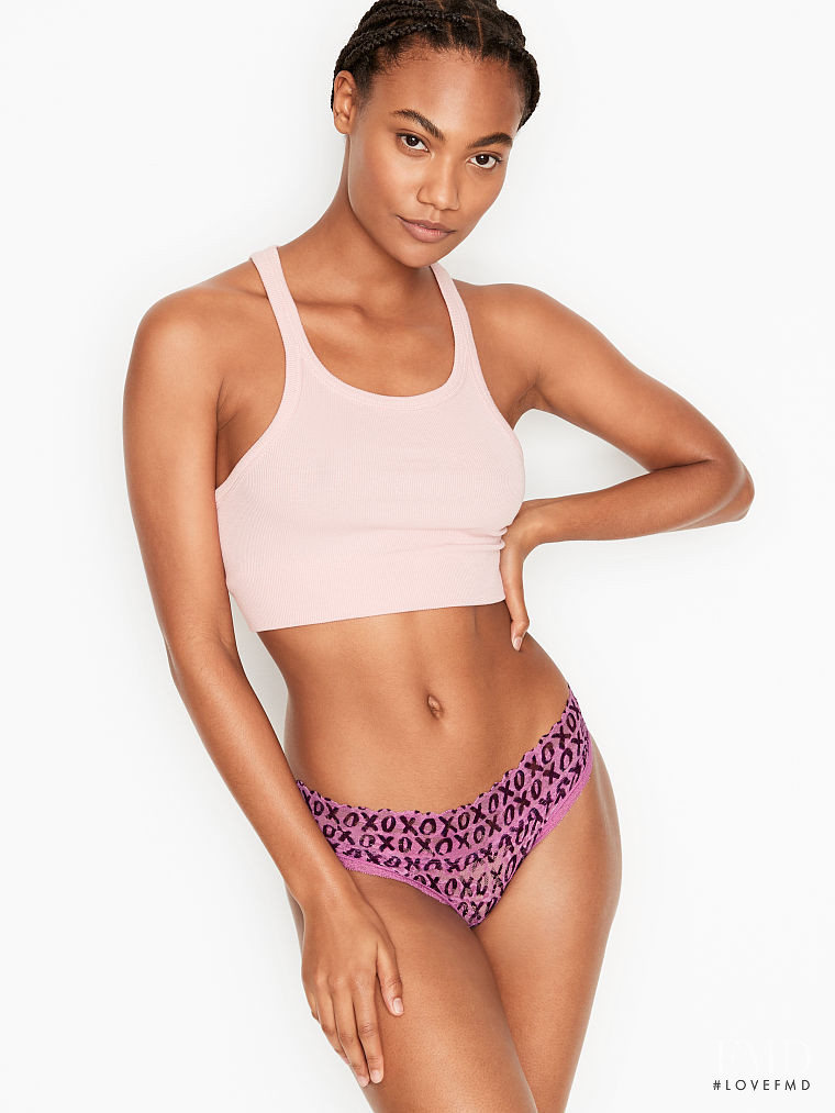 Ange-Marie Moutambou featured in  the Victoria\'s Secret catalogue for Winter 2020