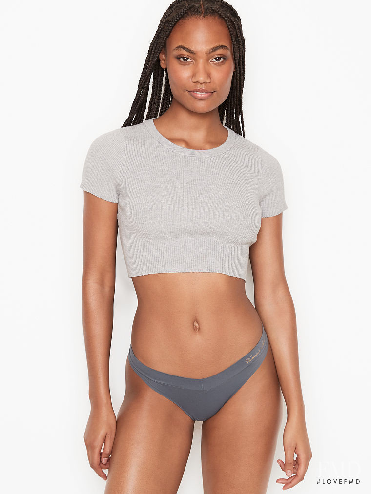 Ange-Marie Moutambou featured in  the Victoria\'s Secret catalogue for Winter 2020