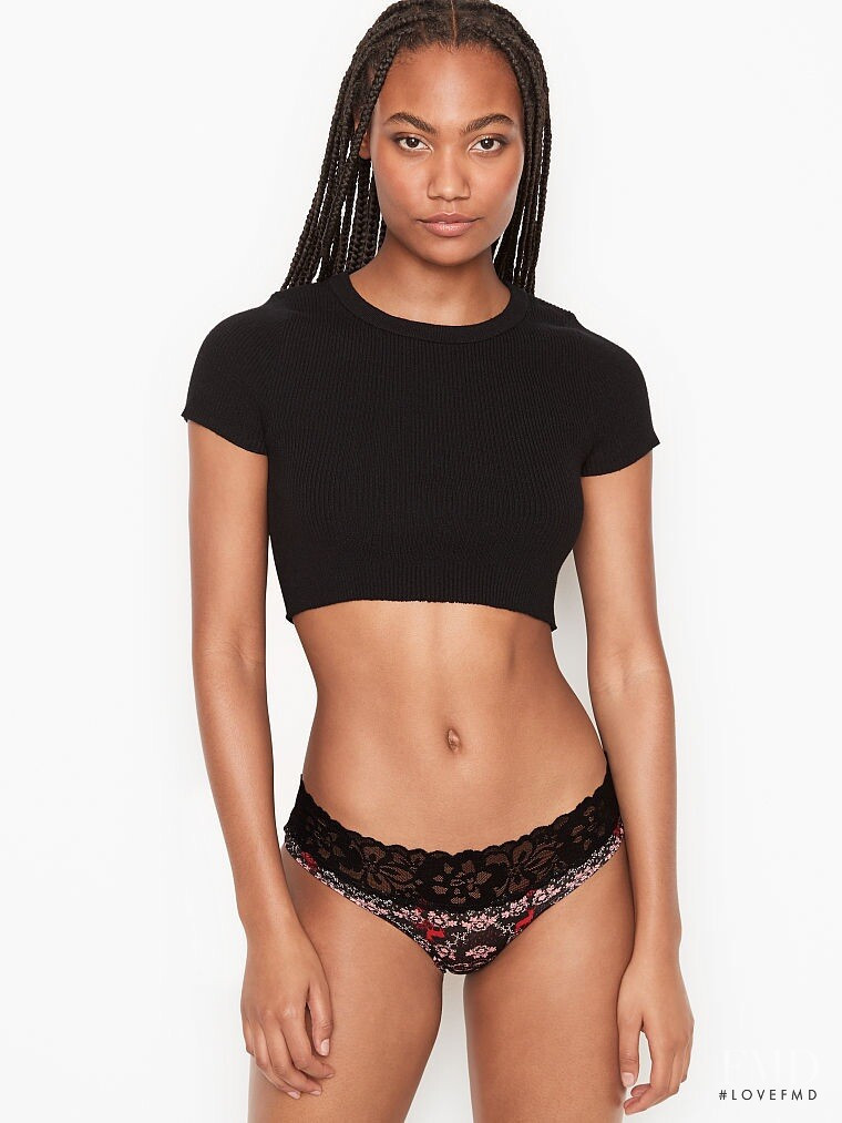 Ange-Marie Moutambou featured in  the Victoria\'s Secret catalogue for Winter 2020